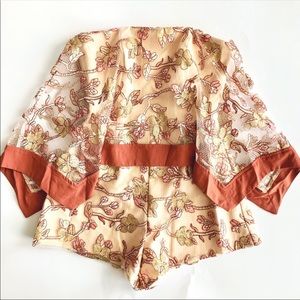 Strapless Lace Romper